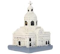 FRCOLOR Modèle de Cathédrale en Résine Artisanale Ornement de Table en Sable Décoratif pour Église Accessoire Créatif pour Décoration Intérieure et Bureau Décor Unique pour Jeu de