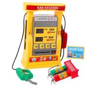 FRCOLOR Modèle de Station Service Éducatif Multifonction avec Carte Interactive et Double pour Garçon Fille Kit DIY pour Jeu et Apprentissage des Mathématiques