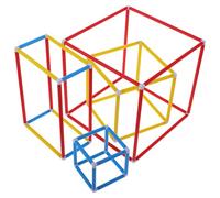 FRCOLOR Modèle Géométrique 3D en Plastique, 1 Set pour Garçon et Filles | Montage Détachable, Guidebook Inclus, Usage e Maths et Interaction Parent-garçon et Filles