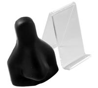 FRCOLOR Modèle Humain de Nez en Silicone pour Pratique de Piercing Nez Présentoir Acrylique, 1 Set pour Salons de Piercing et Formation