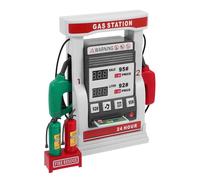 FRCOLOR Modèle Station-Service Multifonction avec Carte Interactive et Voix Comptage Intelligent Double Pompe Auto-Essence pour Garçon Fille Kit DIY Décoration Table