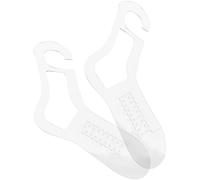 FRCOLOR Modèles D'affichage de Bas en Acrylique Creux, Lot de 2 Bloqueurs Réglables pour Tricot de Chaussettes Fait Maison, Forme Transparente pour Loisirs Créatifs et Tricot Artisanal