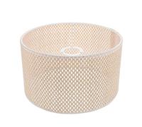 FRCOLOR Moderne Abat- Jour 30Cm Moderne Pendentif Lumière Ombre Tissé Abat- Jour Grand Abat- Jour pour Table Lustre Éclairage Mural Rose D' Or