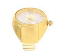 FRCOLOR Montre à Bague Horloge Décorative En Alliage Robuste, Portable Et Polyvalente Pour Femme, Accessoire De Fête Design Tête De Diable, Taille Unique, Couleur Métal Noir