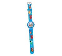 FRCOLOR Montre Chouette Montre Montres Montre-Bracelet De Dessin Animé 3D Montre-Bracelet pour Enfants à Élastique Regarder Les Enfants De Dessin Animé Kid-Wristwatch Quartz Bleu