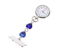 FRCOLOR Montre infirmière pour Mode Dame mères Smile Nurses Watch Pocket Montre de Poche Horloge des infirmières Clip sur Exam Watch Alliage de Zinc Blue