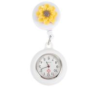 FRCOLOR Montre Infirmière Rétractable avec Clip Montre Pratique pour Médecins Et Étudiants Médecine Design Floral Élégant sans Pile