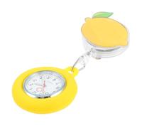 FRCOLOR Montre Lumineuse pour Étudiant Montre De Poitrine Rétractable Cartoon pour Infirmière Accessoire Pratique Et Durable Jaune