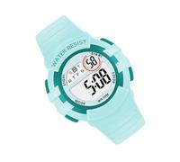 FRCOLOR Montre Numérique Étanche Garçon Fille Horloge Électronique Lumineuse Bracelet Ajustable TPU pour Et Coque Bleu