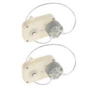 FRCOLOR Moteur à Rotation Lente pour Remontoir de Montre, 2pcs, Réglage | Moteur Continu Silencieux, Compatibilité, Boîte Intégrée à Engrenages, pour Support D’exposition et Coffret