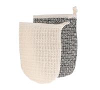 FRCOLOR Moufles Exfoliants Corps 2 Pièces Double Face en Sisal Naturel, Massage Apaisant et Nettoyage en Profondeur, pour Hommes et Femmes, Soin Peau Bain Bain