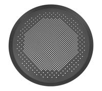 FRCOLOR Moule à Pizza Rond en Alliage D'aluminium Trous Perforés et Maille Fine, Résistant à L'usure, pour Four et Cuisson Uniforme