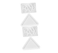 FRCOLOR Moules en Silicone pour Fabrication de Puzzles, Lot de 2 Sets de Sets de Pièces, Matériel Souple sans Bavures, Démoulage Facile, Moules DIY pour Résine Époxy et Bricolage Créatif