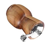 FRCOLOR Moulin à Poivre Manuel avec Manivelle Ergonomique Doseur D'épices Pratique en Bois et Acier Inoxydable et Design Classique pour Assaisonnements Barbecue