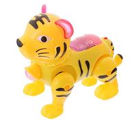 FRCOLOR Musical Tigre Lumineux Électrique pour Tirer avec Projection Couleurs Aléatoires Développement Musical et Relationnel pour Éveil des Tout Petits Couleur Aléatoire