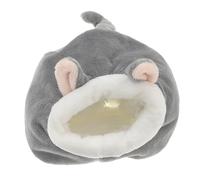 FRCOLOR Nid Chaud pour Petit Animal Lit D’Hiver en Coton Doux Taille Petite Gris Clair pour Hamster Et Hérisson Usage Intérieur Voyage