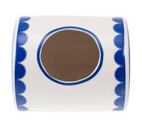 FRCOLOR Nid Rafraîchissant en Céramique Bleu pour Lapin, Cochon d'Inde et Hamster, Maison D'été pour Petits Animaux, 1 Pièce, pour Cage Intérieure et Rafraîchissement Estival