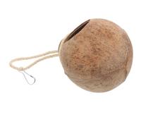 FRCOLOR Nid Suspendu en Coquille de Noix Naturelle pour Oiseaux et Perroquets Nichoir Dormant Décoratif Lit Suspendu pour Cage Maison Confortable pour Petits Oiseaux et Perroquets