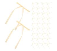 FRCOLOR Nœuds en Ruban Artisanaux 50 Pièces pour Emballage Présent, Décorations de Fête et Loisirs Créatifs, Mini Nœuds pour Noël, Anniversaires et Événements