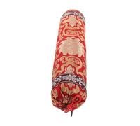 FRCOLOR Oreiller Cervical Chinois Sarrasin Taie Ronde Brocart Coussin Lombaire pour Canapé Et Lit Style Oriental Classique
