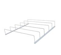 FRCOLOR Organisateur de Canettes de Soda et Porte-gobelets pour Réfrigérateur en Alliage D'aluminium Blanc Visibilité D'inventaire et Optimisation de L'espace pour Supermarchés
