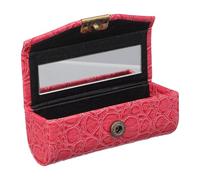 FRCOLOR Organisateur de Rangement pour Rouge à Lèvres Compact avec Miroir Intégré, Étui Rigide Portable de 9x3,5x3,1 Cm, pour Paquet à Main et Occasions Spéciales