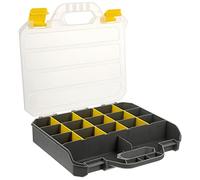 FRCOLOR Organisateur D'outils Portable en PP Grosse Capacité et Protection Renforcée, Boîte à Compartiments pour Visserie et Pièces Détachées