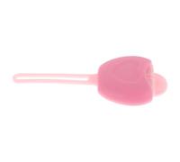 FRCOLOR Organisateur Maquillage Silicone Portable Rose Mini - Étui de Protection pour Pinceaux à Lèvres, Rangement Voyage Anti-poussière avec Dragonne, Compatible Maquilleuses