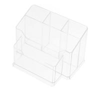FRCOLOR Organisateur Multifonctionnel Pour Outils De Manucure Boîte De Rangement Transparente Pour Cosmétiques Et Accessoires De Nail Art Compacte Pour Salon Et Maison