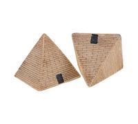 FRCOLOR Ornement 2pcs en Résine Pyramidal pour Décoration Intérieure Créative et Apaisante, pour Bureau ou Espace de Travail