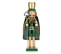 FRCOLOR Ornements Casse-Noisettes en Bois Vert, Décor Classique et Multifonctionnel pour Table de Noël, Accessoire Photo Délicat et Décoration Festive