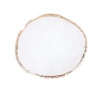 FRCOLOR Palette de Manucure Épaisse Blanche Plateau de Mélange pour Nail Art Décoratif pour Salons Professionnels et Usage à Domicile