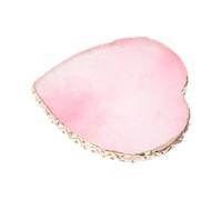 FRCOLOR Palette de Maquillage en Résine Forme Cœur Rose, Multi-usages et Facile à Nettoyer, Accessoire Nail Art pour Usage Professionnel et Décoration Ongles
