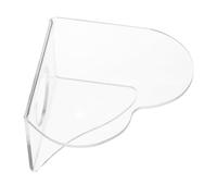 FRCOLOR Palette De Nail Art En Forme De Cœur En Acrylique Plateau De Mélange Transparent Pour Vernis Gel Et Milieu De Mélange De Maquillage Pour Salons De Manucure Et Usage Personnel