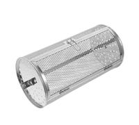 FRCOLOR Panier à Griller Roulant en Acier Inoxydable Argenté, Accessoire Multi-usage pour Four, Résistant Légumes et Viandes Rôties