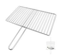 FRCOLOR Panier à Poisson Robuste pour Griller en Acier Inoxydable, Argenté | Barbecue Extérieur, Légumes et Poissons, Poignée Humanisée, Peu Déformable