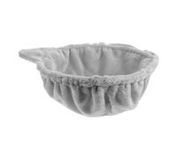 FRCOLOR Panier Chat en Peluche Lavable Structure en Acier, Forme Ronde Grosse Cuillère, Accessoire pour Arbre à Chat Offrant Chaleur Élevée pour Petits Animaux et Chatons