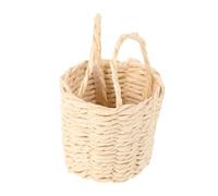 FRCOLOR Panier Miniature Rattan pour Maison de Poupée Panier à Fruits avec Poignée Accessoire de Cuisine Wicker pour Jeux de Rôle et Photographie de Scènes Miniatures