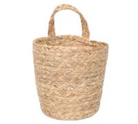 FRCOLOR Panier Mural en Osier Tressé Naturel Grand Format Panier Suspendu de Rangement pour Fleurs et Accessoires Corbeille Décorative pour Maison et Bureau Pratique et Esthétique