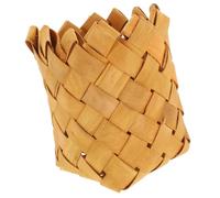FRCOLOR Panier Tressé pour Rangement de Couverts et Crayons Compact Multifonction en Bois Plan de Travail Cuisine ou Buffet