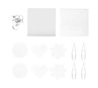 FRCOLOR Panneau De Perles Kit De Bricolage pour Perles Fusibles Panneaux Perforés pour Bricolage Panneaux Perforés en Plastique Transparent