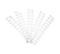 FRCOLOR Panneau D'exposition D'échantillons de Faux Ongles 120pcs en Plastique Transparent Base Plate Ronde de 0,6 Pouce pour Manucure Salon et Palette de Pratique