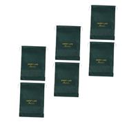 FRCOLOR Paquet à Chaussures à Cordon Non Tissé Vert Moyen 26x37 Cm Lot de 6, Rangement Voyage Léger et Protection Anti-poussière pour Chaussures et Accessoires