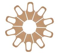 FRCOLOR Paquet à Fleurs en Papier Kraft Brun avec Poignée, Porte-bouquet Moyen 8,5 X 23 X 42 Cm, Lot de 20 Pièces pour Emballage Floral Écologique, pour Saint-valentin, Mariage