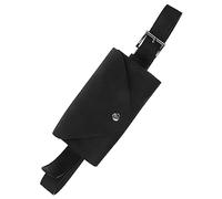 FRCOLOR Paquet Banane Mini Étui Pochette En Polyester Noir, Porte-monnaie Pour Téléphone Portable Femmes, Paquet Ceinture Portable Pour Usage Quotidien Et Course à Pied, Version Compacte Et Légère