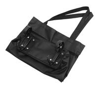 FRCOLOR Paquet de Courses à roulettes Pliable 1 PC Grand Paquet Cabas Noir en Tissu Résistant avec Roues Lisses pour Supermarché Voyage Camping et Transport Linge Réutilisable Robuste