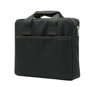 FRCOLOR Paquet de Rangement Portable pour Effecteurs Guitare en Tissu Oxford Noir Étui Compact Étanche Petite Taille Pochette Multifonction pour Câbles et Accessoires pour Musiciens en