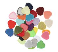 FRCOLOR Patchs de Réparation Thermocollants 36 Cœurs Multicolores pour Vêtements et Paquet Utilisation Facile Couture Loisirs