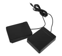 FRCOLOR Pédale de Grosse Caisse Électronique Double Portable en Métal et Abs avec Interface 3,5 Mm pour Batterie, Contrôle Rythmique Amélioré, pour Performances Musicales