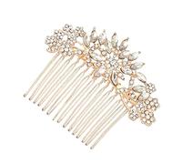 FRCOLOR Peigne À Cheveux De Mariée Élégant En Or Rose Pour Femme Accessoire De Coiffure Pour Fête De Mariage Et Fiançailles